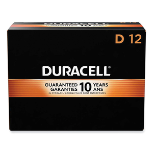 BATTERY, COPPERTOP, D, ALKALINE, 1.5V, 17000 MAH by Duracell