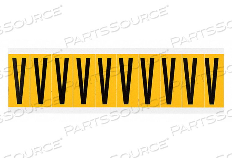 LETTER LABEL V 2-1/4IN.HX7/8IN.W VINYL by Brady Americas LETTER LABEL V 2-1/4IN.HX7/8IN.W VINYL by Brady Americas