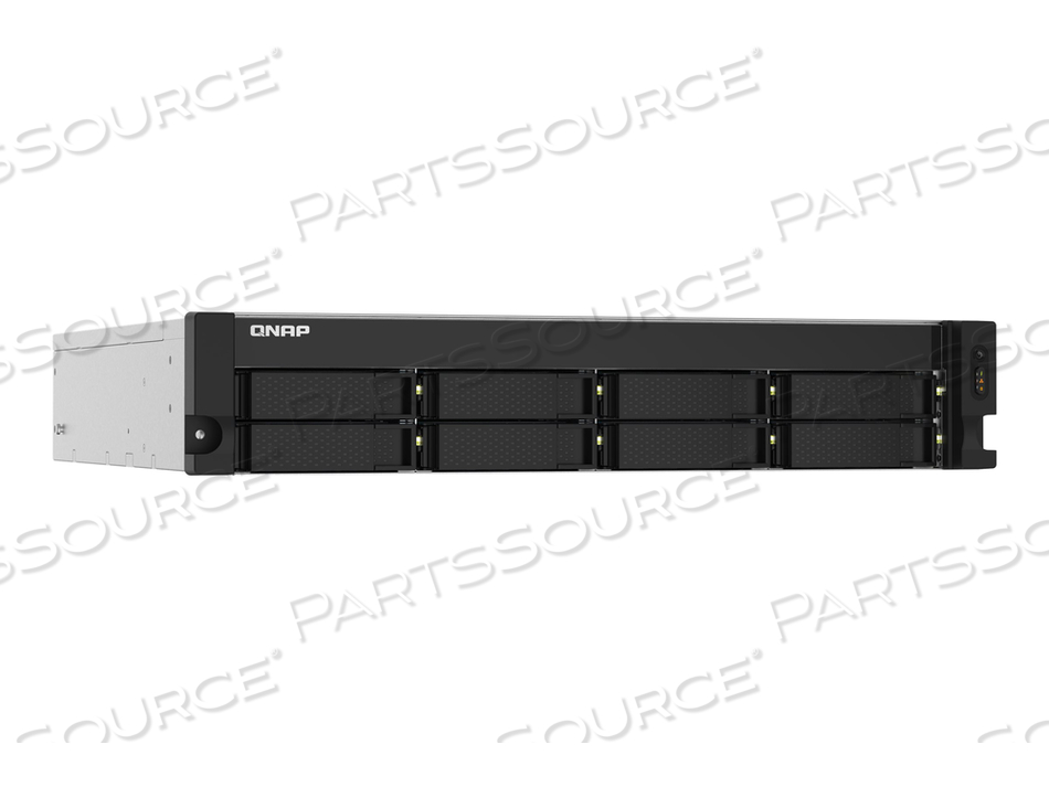 TS-832PXU, NAS SERVER, 8 BAYS, RACK-MOUNTABLE, SATA 6GB/S, RAID 0, 1, 5, 6, 10, 50, JBOD, 60, RAM 4 GB, GIGABIT ETHERNET / 2.5 GIGABIT ETHER by QNAP Security TS-832PXU, NAS SERVER, 8 BAYS, RACK-MOUNTABLE, SATA 6GB/S, RAID 0, 1, 5, 6, 10, 50, JBOD, 60, RAM 4 GB, GIGABIT ETHERNET / 2.5 GIGABIT ETHER by QNAP Security