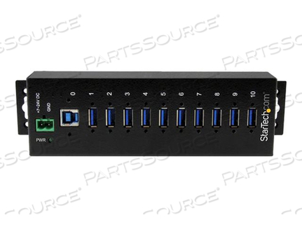 ADD TEN USB 3.0 (5GBPS) PORTS WITH THIS DIN RAIL OR SURFACE-MOUNTABLE METAL HUB by StarTech.com Ltd.