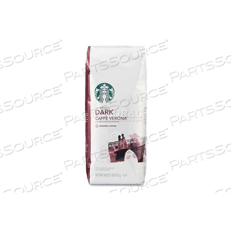 DARK CAFE VERONA GROUND COFFEE, REGULAR, 16 OZ. by Starbucks