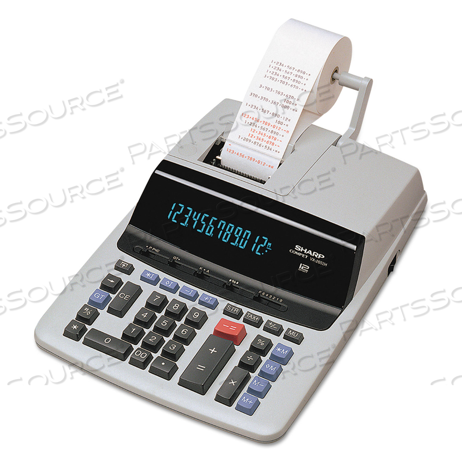 VX2652H TWO-COLOR PRINTING CALCULATOR, BLACK/RED PRINT, 4.8 LINES/SEC by Sharp Electronics Corporation