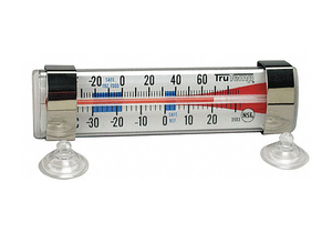 REFRIGERATOR FREEZER THERMOMETER SS by Taylor