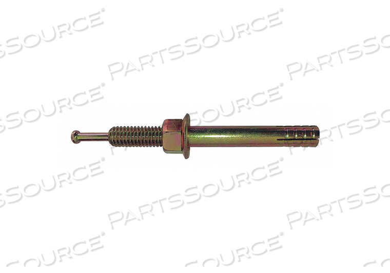 HAMMER DRIVE PIN ANCHOR, 1/2 IN DIA, 2 3/4 IN OVERALL LG, FLAT, STEEL, STEEL by Fabory HAMMER DRIVE PIN ANCHOR, 1/2 IN DIA, 2 3/4 IN OVERALL LG, FLAT, STEEL, STEEL by Fabory