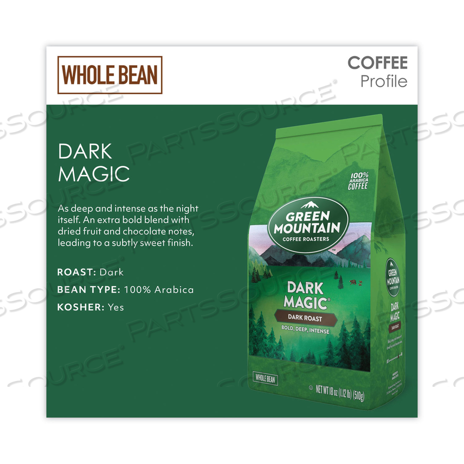 DARK MAGIC WHOLE BEAN COFFEE, 18 OZ BAG by Green Mountain Coffee