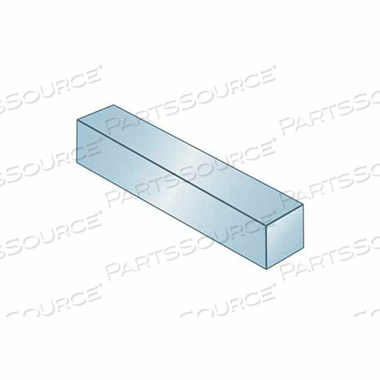 KEYSTOCK - 1/8" X 1/4" X 1 FT - CARBON STEEL - ZINC CLEAR - UNDERSIZE - ANSI B17.1 