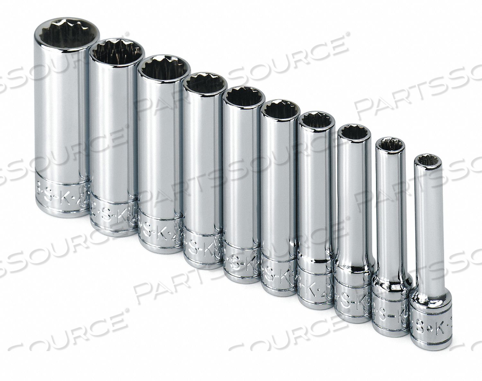 SOCKET SET SAE 1/4 IN DR 10 PC by SK Professional Tools SOCKET SET SAE 1/4 IN DR 10 PC by SK Professional Tools
