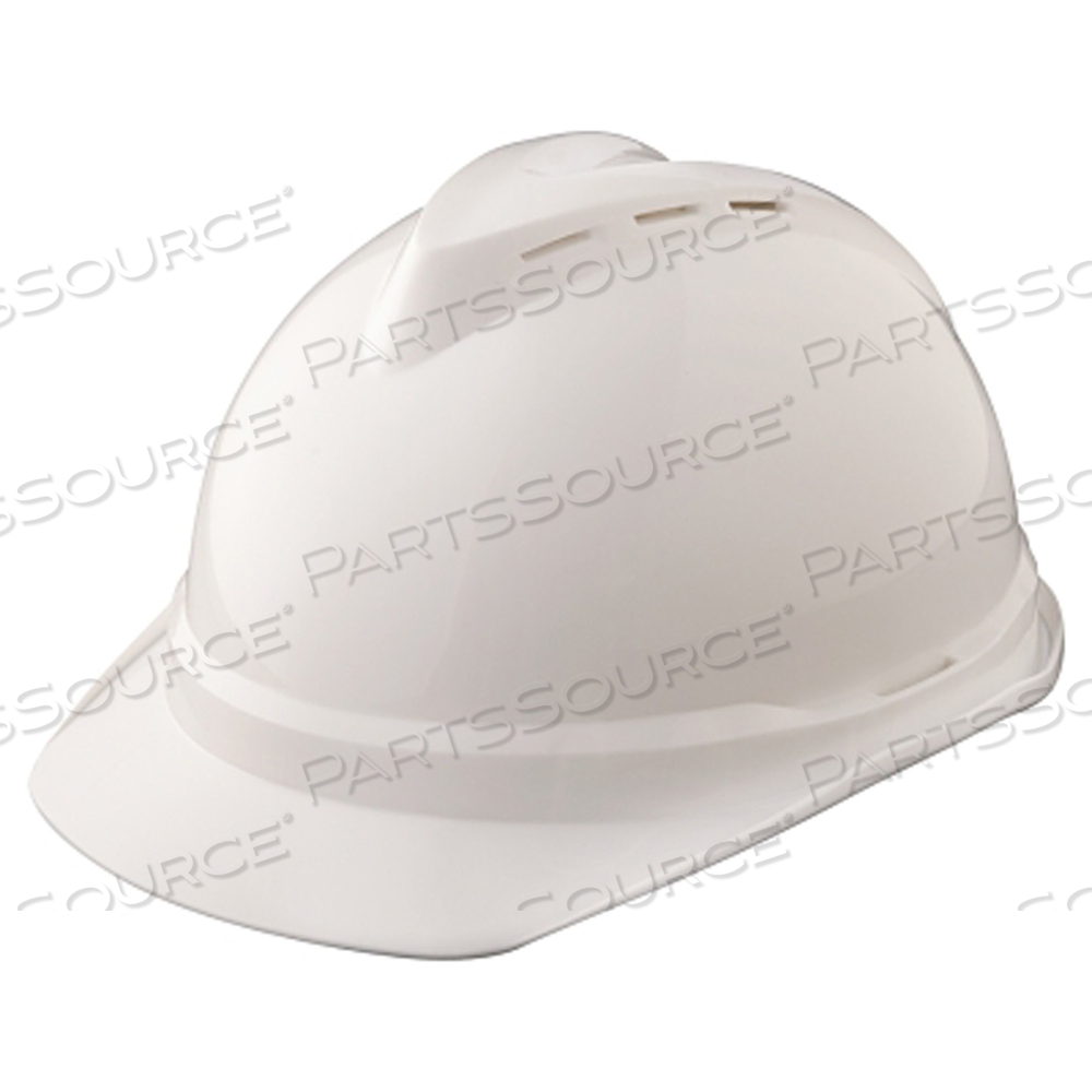 V-GARD 500 PROTECTIVE CAPS AND HATS, 4 POINT FAS-TRAC, VENTED CAP, WHITE by MSA Safety Sales, LLC