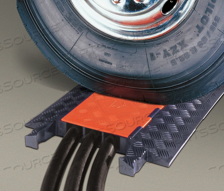 GUARD DOG 3 CH CABLE PROTECTOR - ORANGE LID/BLACK BASE by Checkers GUARD DOG 3 CH CABLE PROTECTOR - ORANGE LID/BLACK BASE by Checkers