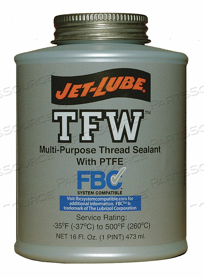 PIPE THREAD SEALANT 1 PT. WHITE by Jet-Lube PIPE THREAD SEALANT 1 PT. WHITE by Jet-Lube