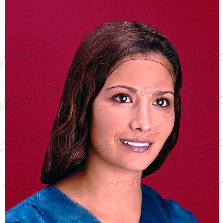 LIGHTWEIGHT NYLON HAIRNET, 100% LATEX FREE, DARK BROWN, 28", 144/BOX, 10 BOXES/CASE by Keystone Safety LIGHTWEIGHT NYLON HAIRNET, 100% LATEX FREE, DARK BROWN, 28", 144/BOX, 10 BOXES/CASE by Keystone Safety