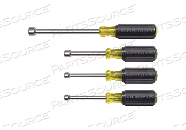 3 IN SHAFTS CUSHION-GRIP NUT DRIVER SET, 4-PIECE by Klein Tools