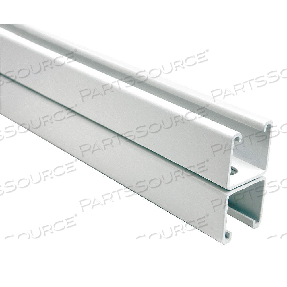 STRUT CHANNEL, SLOTTED BACK-TO-BACK, STEEL, PAINTED, 5 FT OVERALL LG, WHITE by Approved Vendor