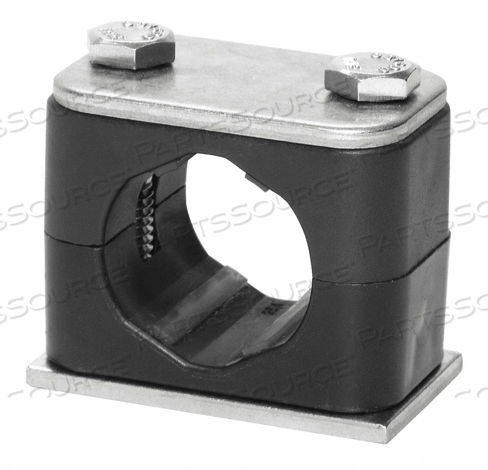 TUBE CLAMP 2.05IN H 316 SS SIZE 63/64IN by Stauff TUBE CLAMP 2.05IN H 316 SS SIZE 63/64IN by Stauff