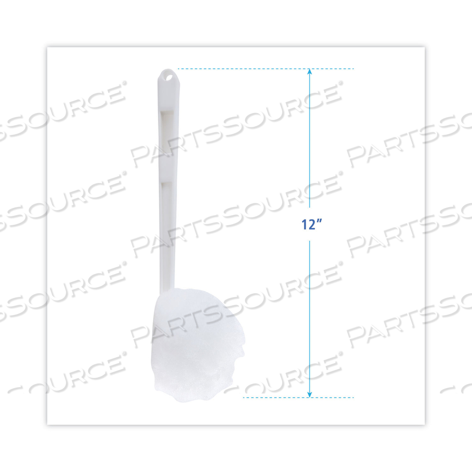 DELUXE BOWL MOP, 10" HANDLE, 2" MOP HEAD, WHITE by Boardwalk DELUXE BOWL MOP, 10" HANDLE, 2" MOP HEAD, WHITE by Boardwalk