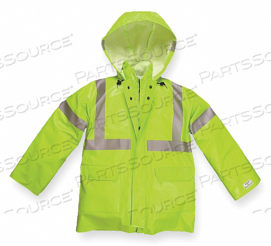 D0642 ARC FLASH RAIN JACKET CAT 1 YLW/GRN L by Nasco Education D0642 ARC FLASH RAIN JACKET CAT 1 YLW/GRN L by Nasco Education