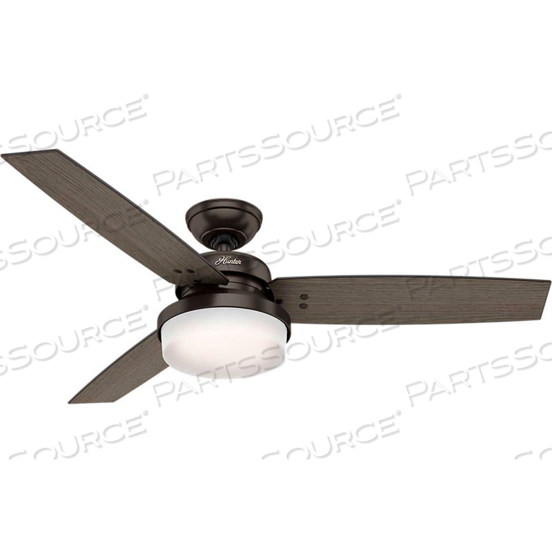 52" SENTINEL CEILING FAN WITH LIGHT AND HANDHELD REMOTE - PREMIER BRONZE by Hunter Fan Co. / Casablanca Fand Co. 52" SENTINEL CEILING FAN WITH LIGHT AND HANDHELD REMOTE - PREMIER BRONZE by Hunter Fan Co. / Casablanca Fand Co.