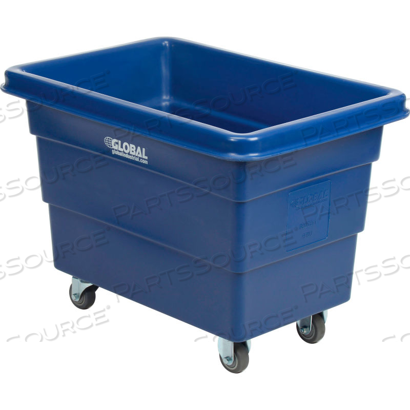 PLASTIC BULK BOX TRUCK, 6 BUSHEL/500 LB. CAPACITY, BLUE by Approved Vendor