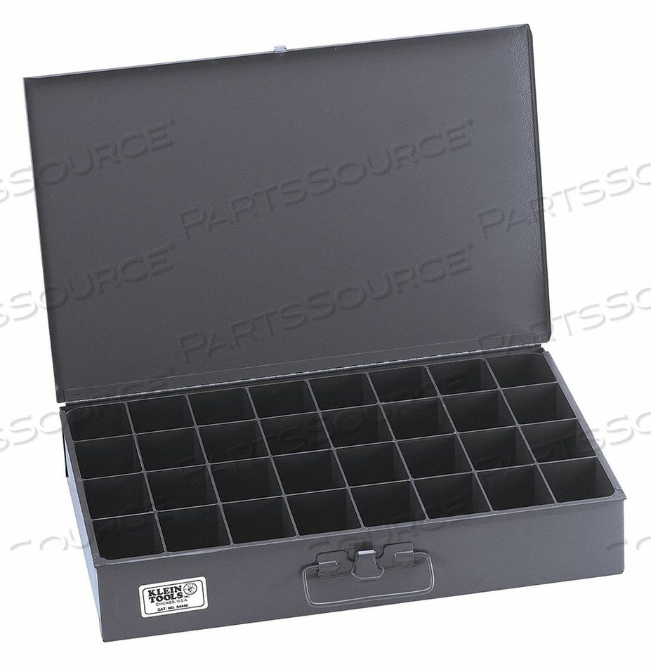 EXTRA-LARGE PARTS-STORAGE BOX, 32-COMPARTMENT by Klein Tools