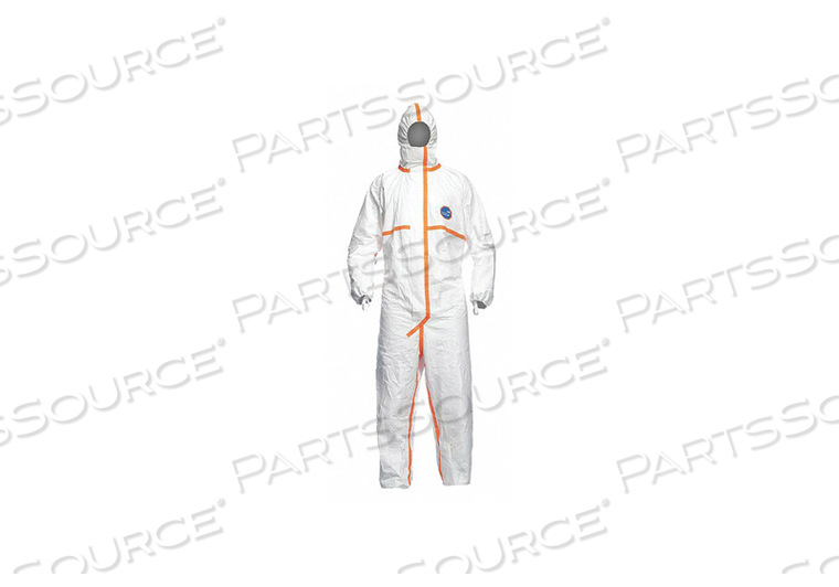 J6006 HOODED COVERALL ELASTIC WHITE S PK25 