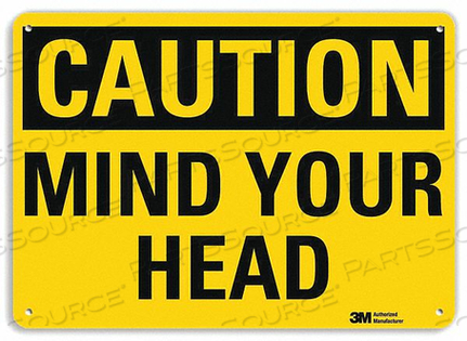 SAFETY SIGN MIND YOUR HEAD 7INH X 10INW by Lyle Signs Inc. SAFETY SIGN MIND YOUR HEAD 7INH X 10INW by Lyle Signs Inc.
