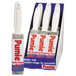 TOILET BOWL RING REMOVER WITH HANDLE, 1.25 X 5, GRAY, 6/CARTON by Pumie