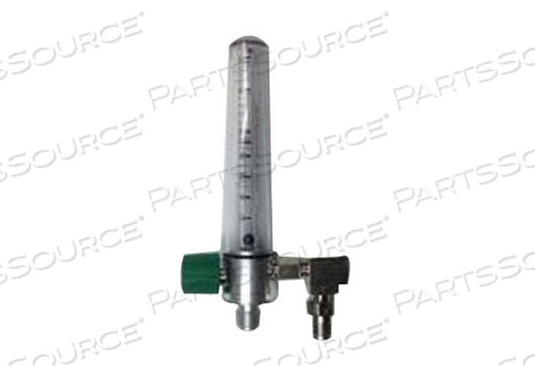 COMPACT OXYGEN FLOWMETER, 0 TO 15 LPM FLOW, POLYCARBONATE HOUSING, ALUMINUM BODY, NPTF, 1/8 IN, 50 PSI, 70 DEG F, CHROME PLATED by Precision Medical, Inc. COMPACT OXYGEN FLOWMETER, 0 TO 15 LPM FLOW, POLYCARBONATE HOUSING, ALUMINUM BODY, NPTF, 1/8 IN, 50 PSI, 70 DEG F, CHROME PLATED by Precision Medical, Inc.