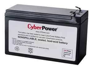 RB1290X2, UPS BATTERY, 2 X BATTERY, LEAD ACID, 9 AH, FOR INTELLIGENT LCD BRG1350, BRG1500, CP1350, CP1500, LX1500; INTELLIGENT PFC LCD CP150 by CyberPower