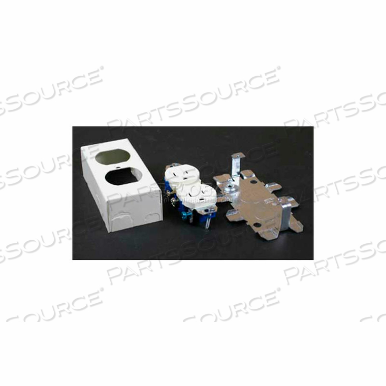 V57243G GROUNDING RECEPTACLE & BOX 15A, 125V, IVORY, 4-1/8"L by Wiremold V57243G GROUNDING RECEPTACLE & BOX 15A, 125V, IVORY, 4-1/8"L by Wiremold
