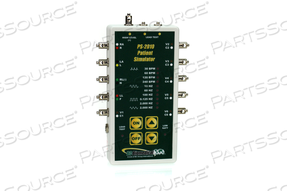 10 LEAD ECG SIMULATOR WITH BATTERY ELIMINATOR by BC Group International, Inc. (BC Biomedical)