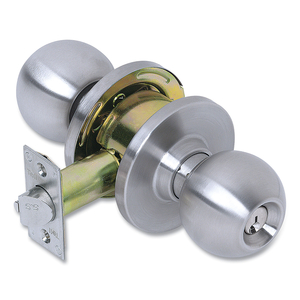 HEAVY DUTY COMMERCIAL STOREROOM KNOB LOCKSET, STAINLESS STEEL FINISH by Tell