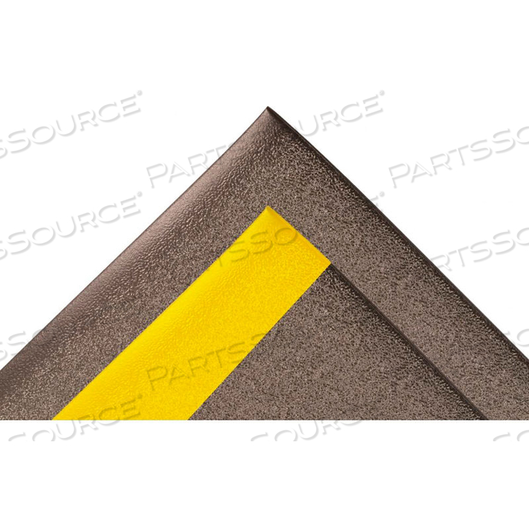 SOF-TRED SURFACE MAT 5/8" THICK 2' X 3' BLACK/YELLOW BORDER by Notrax SOF-TRED SURFACE MAT 5/8" THICK 2' X 3' BLACK/YELLOW BORDER by Notrax