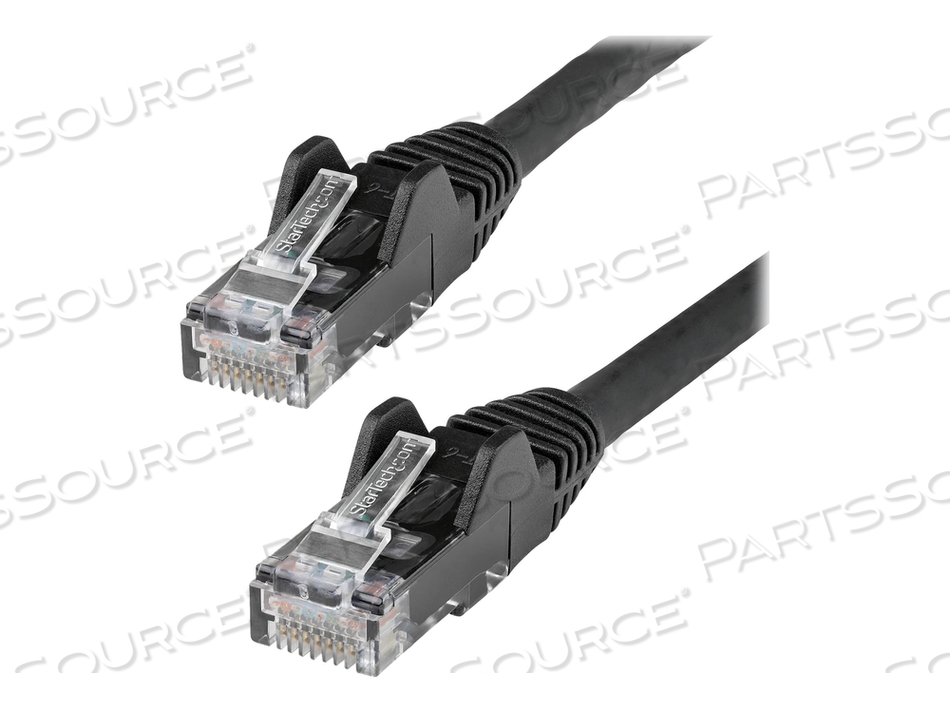 25FT (7.6M) LSZH CAT6 ETHERNET CABLE, 10 GIGABIT SNAGLESS RJ45 100W POE PATCH CORD CAT 6 10GBE UTP NETWORK CABLE W/STRAIN RELIEF, BLACK/FLUK by StarTech.com Ltd. 25FT (7.6M) LSZH CAT6 ETHERNET CABLE, 10 GIGABIT SNAGLESS RJ45 100W POE PATCH CORD CAT 6 10GBE UTP NETWORK CABLE W/STRAIN RELIEF, BLACK/FLUK by StarTech.com Ltd.