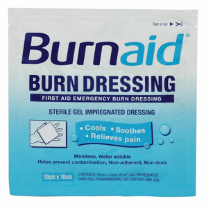 BURN DRESSING STERILE WHITE PK10 by Burnaid