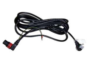 10.5" HOSPITAL GRADE POWER CORD WITH ANGLED PIN CONNECTOR - BLACK by Invacare Corporation