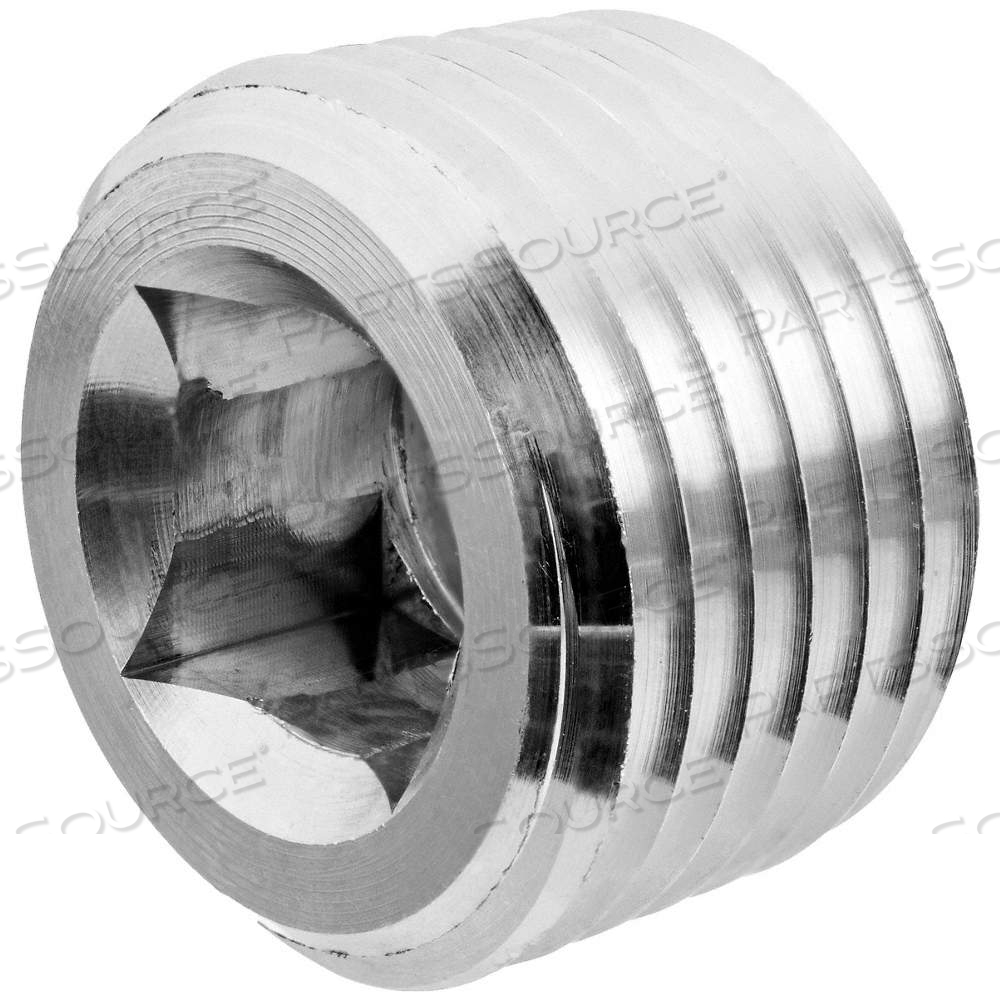 SQUARE SOCKET PLUG, ALUMINUM, 2 IN FITTING PIPE SIZE, CLASS 150, MALE NPT by Approved Vendor