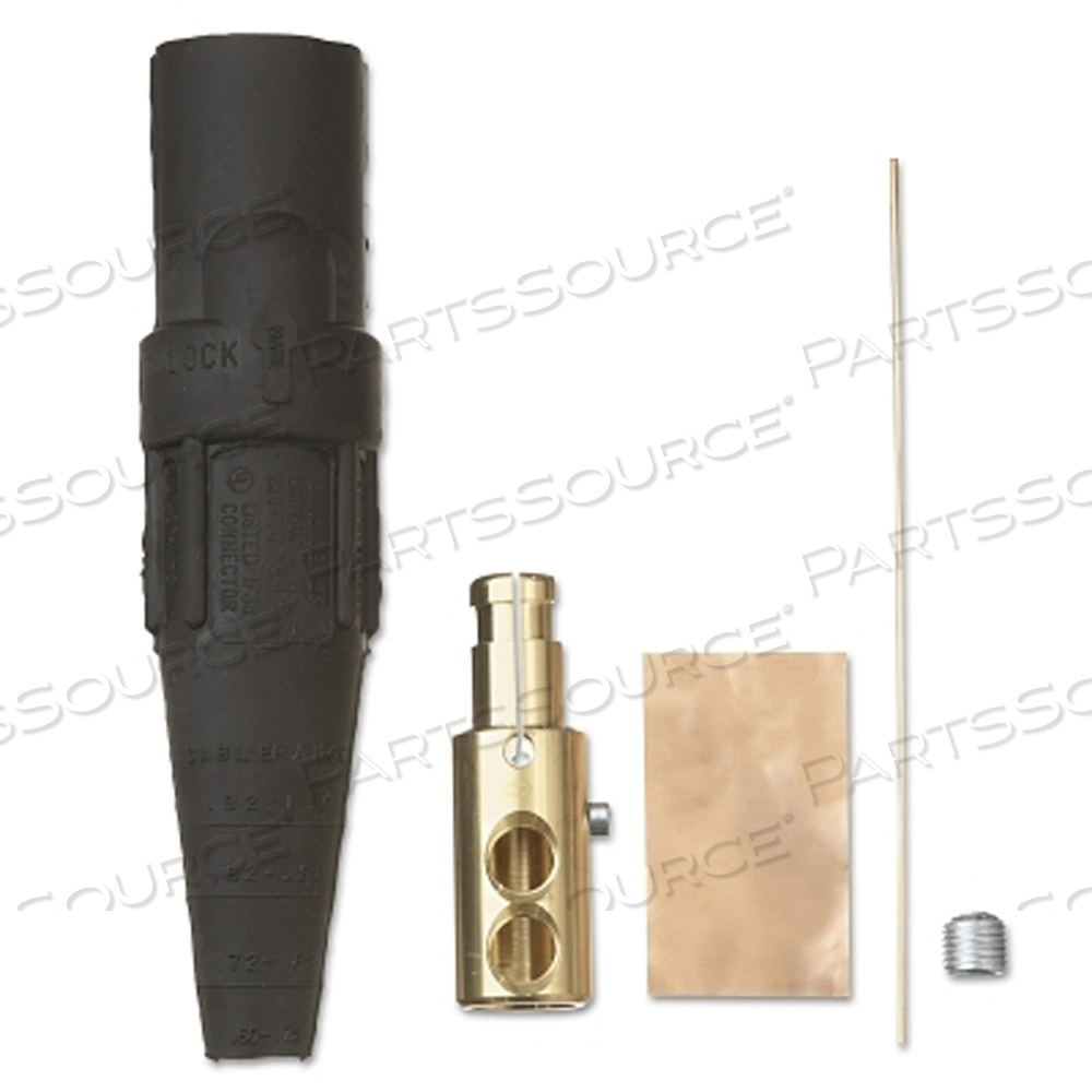 J SERIES E1016 PLUG, SINGLE POLE, DOUBLE SET SCREW MALE, 2/0-4/0 CAPACITY by Crouse Hinds