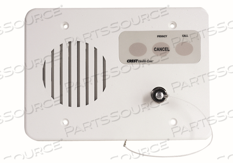 SINGLE PATIENT STATION, SINGLE 1/4" PHONE JACK, FOR USE WITH CALL CORD ONLY, REPLACES EXECUTONE CC41ILS/W43, 3080202, 3-GANG by Crest Healthcare