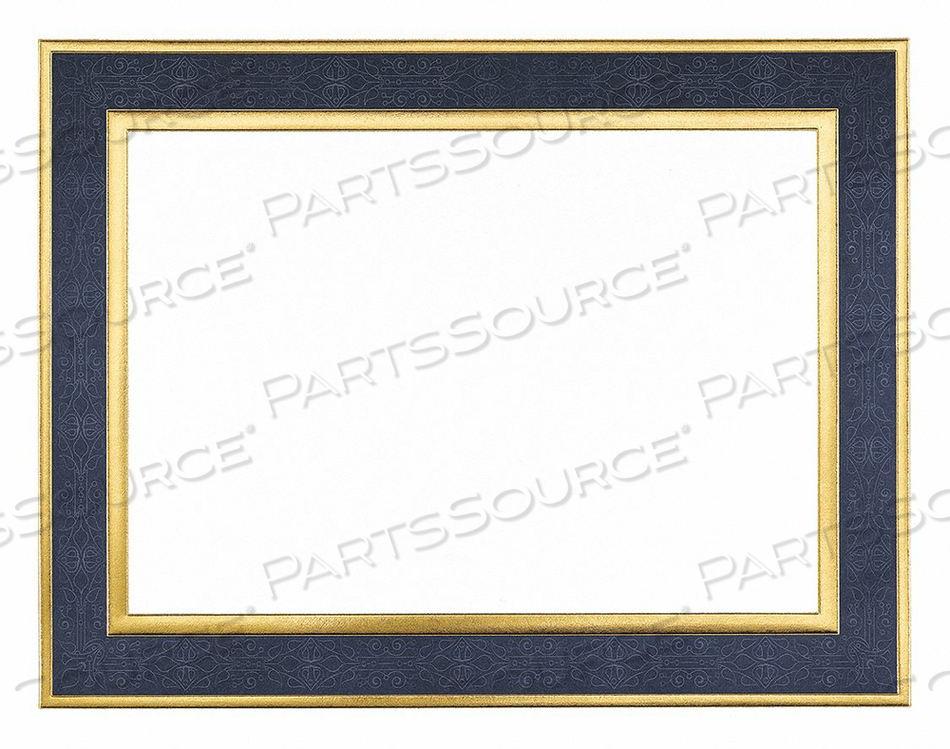 CERTIFICATE NAVY FOIL BORDER 11IN H PK15 by Great Papers