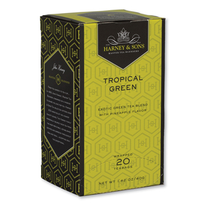 PREMIUM TEA, TROPICAL GREEN TEA, INDIVIDUALLY WRAPPED TEA BAGS, 20/BOX by Harney & Sons