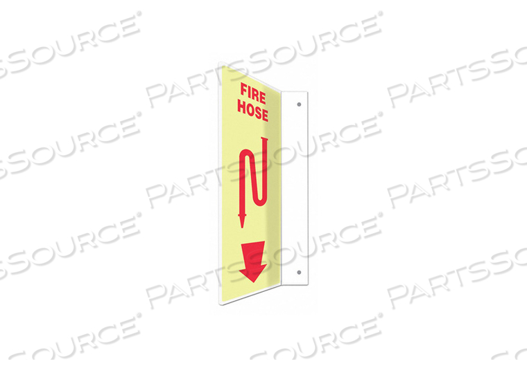 HIGH VISIBILITY SAFETY SIGN 4 W 12 H 