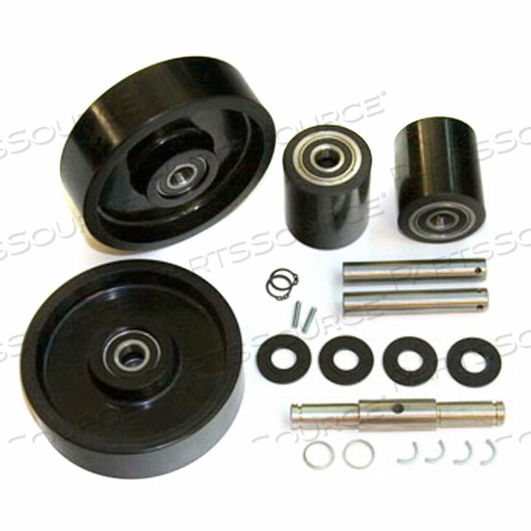 COMPLETE WHEEL KIT FOR MANUAL PALLET JACK - FITS HYSTER MODEL # HY55 by GPS - Generic Parts Service