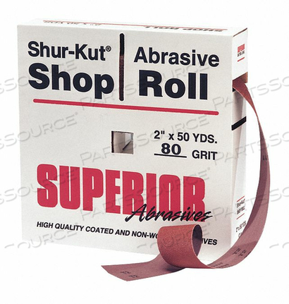 SHOP ROLL 1 X50 YD. A/O GRIT CROCUS by Superior Abrasives