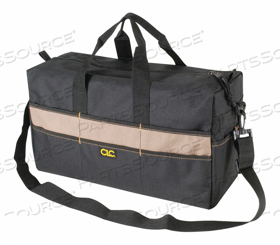 WIDE-MOUTH TOOL BAG 17 POCKETS 18 X7 X9 by CLC (Custom Leathercraft) WIDE-MOUTH TOOL BAG 17 POCKETS 18 X7 X9 by CLC (Custom Leathercraft)