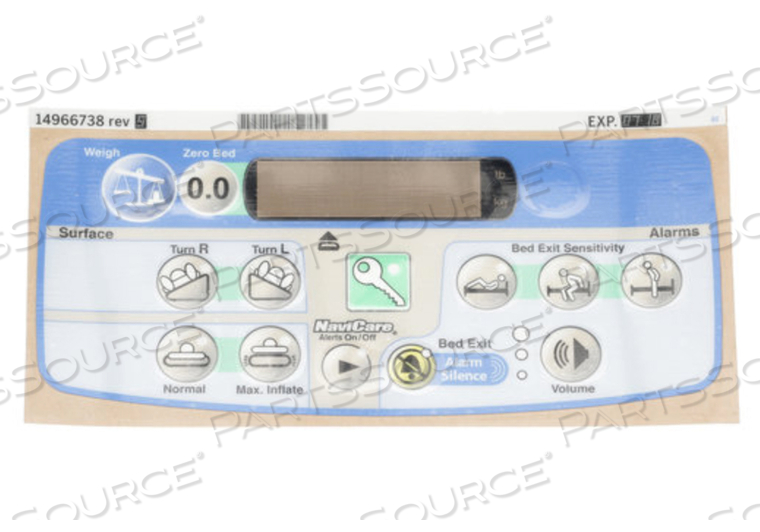 NAVICARE PARS PER MINUTE AIR SCALE LABEL by Hillrom