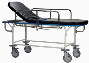 TRANSPORT STRETCHER, FIXED HEIGHT, W/2 COMBINATION SWIVEL LOCK & BRAKE CASTERS by Pedigo Products, Inc.