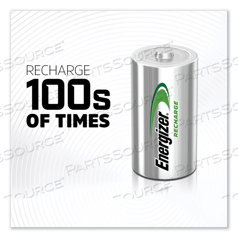 BATTERY RECHARGEABLE, RECHARGE, C, NICKEL METAL HYDRIDE, 1.2V, 2500 MAH by Energizer