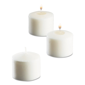 FOOD WARMER VOTIVE CANDLES, 10 HOUR BURN, 1.46"D X 1.33'H, WHITE, 288/CARTON by Sterno