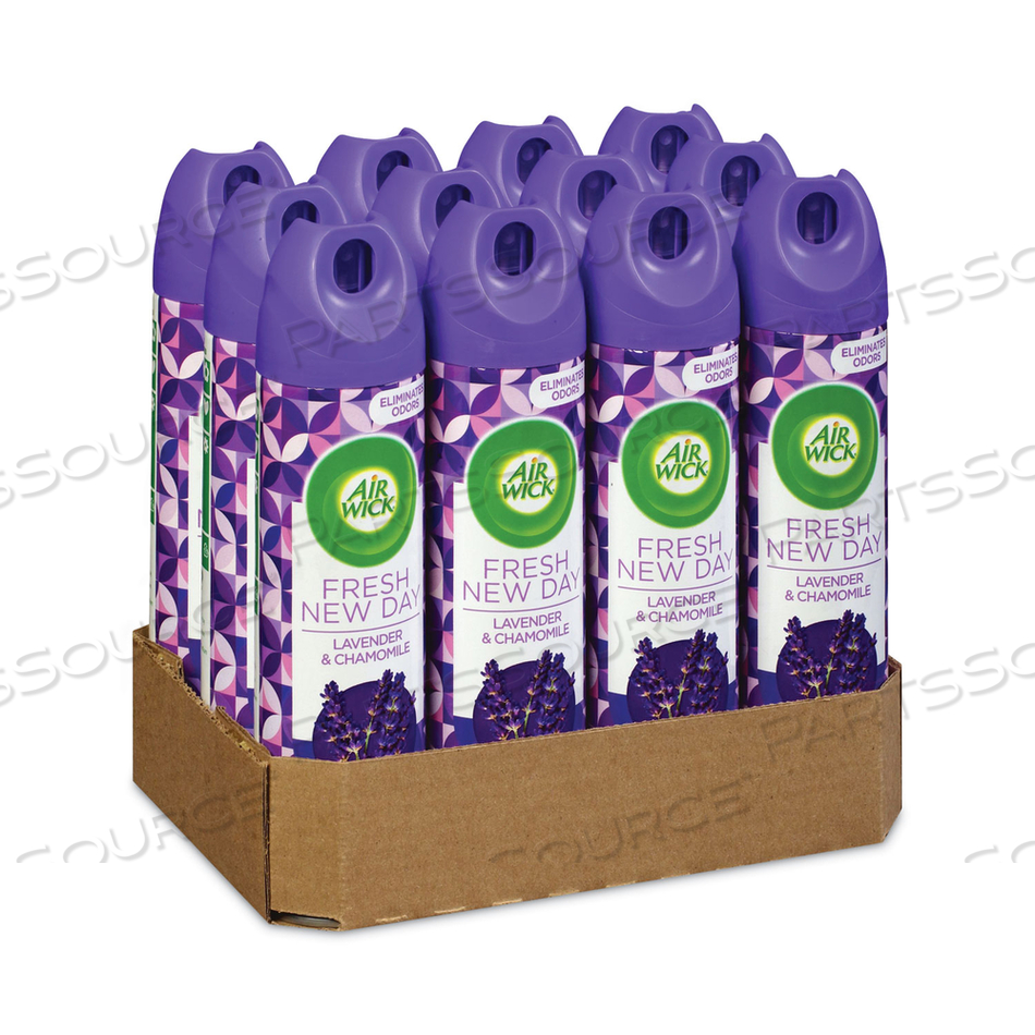 AEROSOL AIR FRESHENER, LAVENDER AND CHAMOMILE, 8 OZ AEROSOL SPRAY, 12/CARTON 