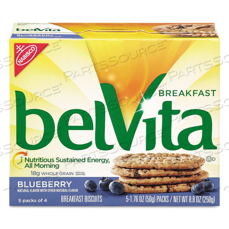 BELVITA BREAKFAST BISCUITS, 1.76 OZ PACK, BLUEBERRY by Nabisco BELVITA BREAKFAST BISCUITS, 1.76 OZ PACK, BLUEBERRY by Nabisco